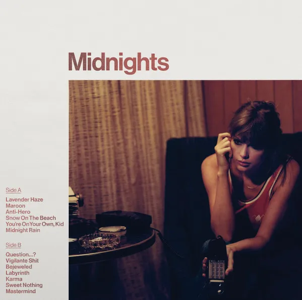 Album cover for Midnights by Taylor Swift